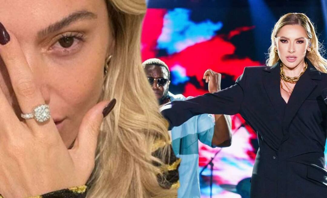 Gdzie jest warty 3 miliony TL pierścień Hadise, która rzuciła swój pierścionek na scenę?