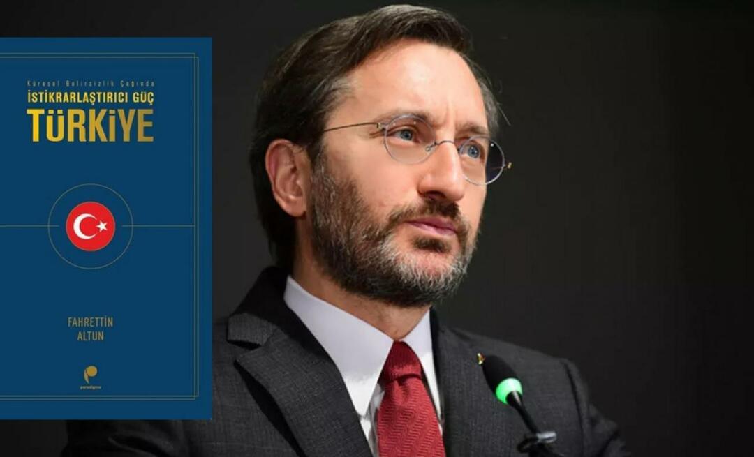 Nowa książka dyrektora ds. komunikacji Fahrettina Altuna: Stabilizująca siła Türkiye