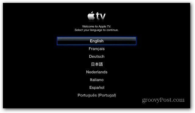 Skonfiguruj Apple TV