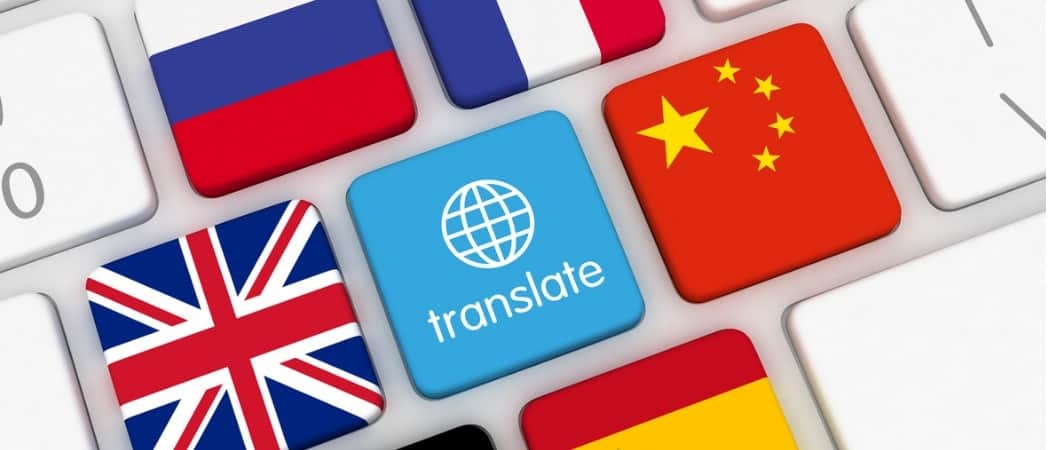 funkcja tłumaczenia w języku obcym