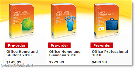 ceny pakietu Office 2010