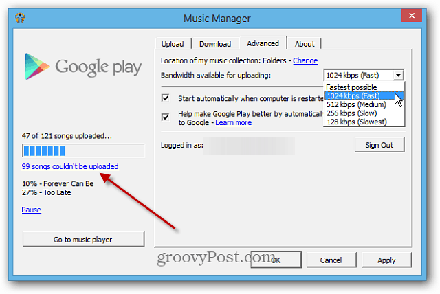Jak korzystać z usługi Google Music Scan and Match