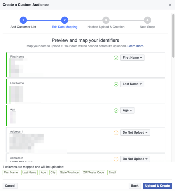 Upewnij się, że pola wykrywane przez Facebooka w pliku CSV są poprawnie odwzorowane na kategorie, które Facebook rozumie.