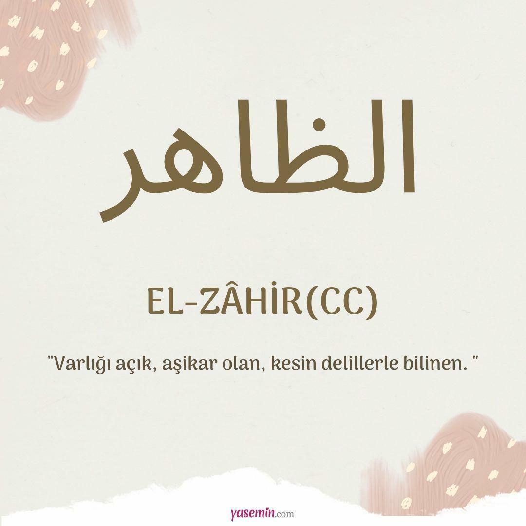 Co oznacza al-Zahir (c.c.)?