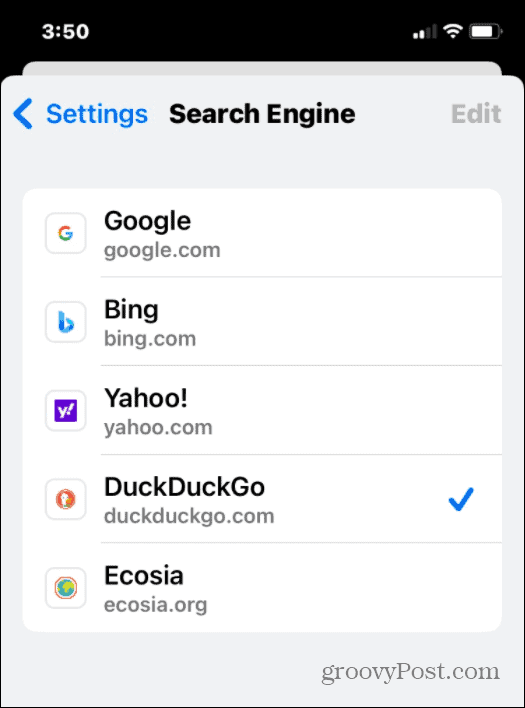 Google Chrome Wybierz wyszukiwarkę