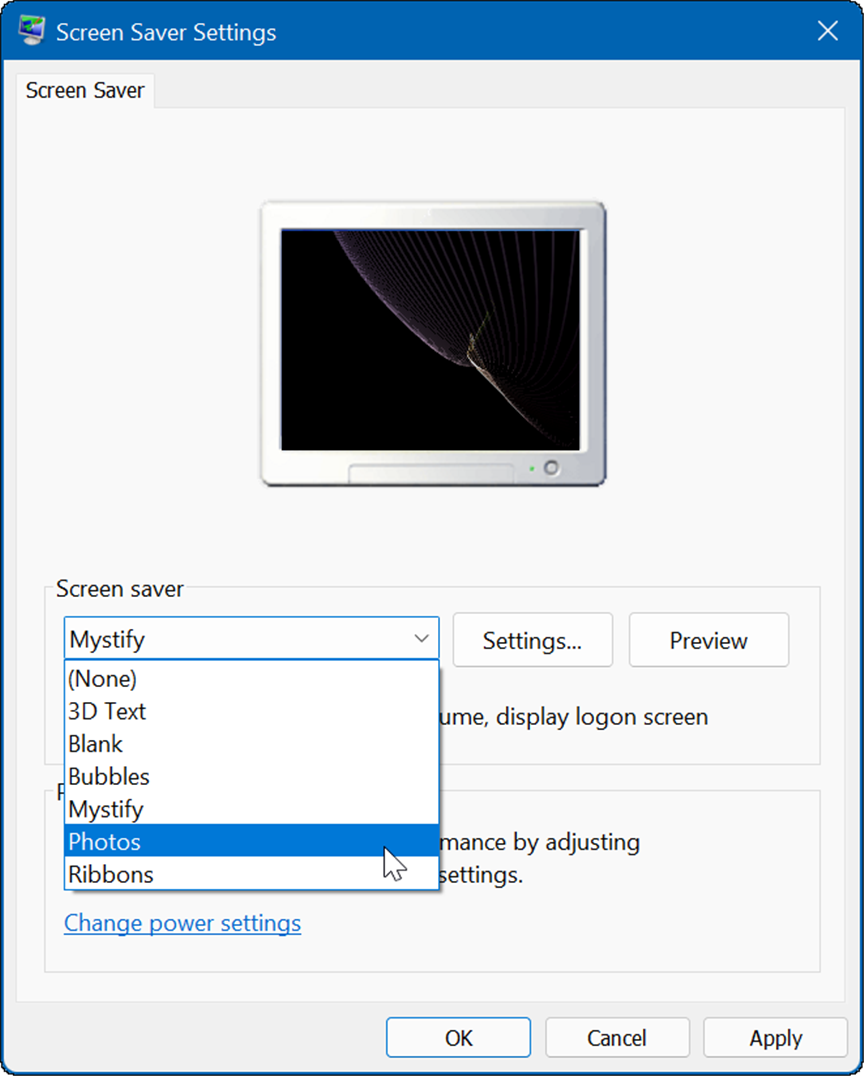 ustawienia wygaszacza ekranu ustawianie zdjęć jako wygaszacza ekranu w systemie Windows