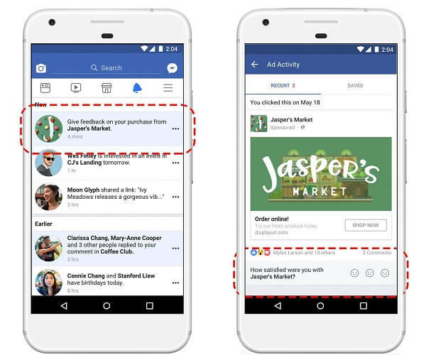 Facebook wprowadza nową opcję przeglądu e-commerce na swoim pulpicie nawigacyjnym Ostatnie reklamy, która umożliwia kupującym przekazywanie opinii na temat produktów reklamowanych na Facebooku.