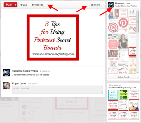 Rozszerzony pin na Pinterest