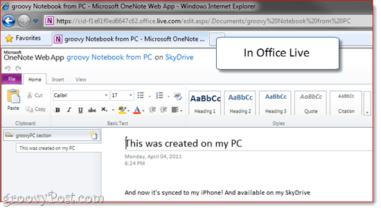 OneNote do SkyDrive Sync and Backup