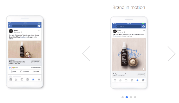 Sklep kreatywny Facebooka zadebiutował nowym podejściem produkcyjnym o nazwie „Utwórz, by konwertować” ramy, aby dodać lekki ruch do nieruchomych obrazów, aby tworzyć bardziej atrakcyjne i efektywne reklamy bezpośredniej reakcji.