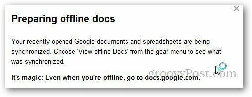 Dokumenty Google offline 5