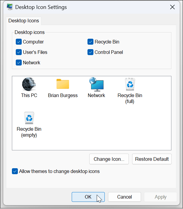 Dostosuj ikony systemu Windows 11