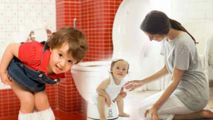 Jak zostawić pieluchy dzieciom? Jak dzieci powinny czyścić toaletę? Trening w toalecie ..