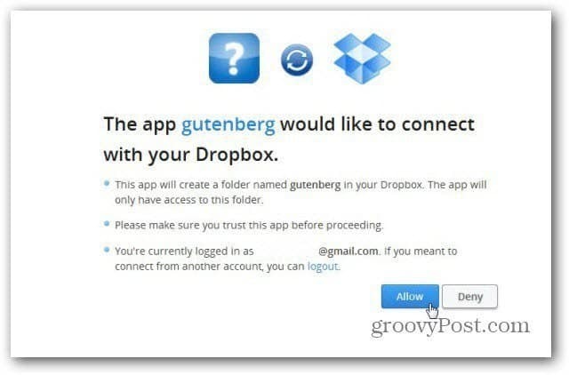 Projekt Gutenberg łączy się z Dropbox