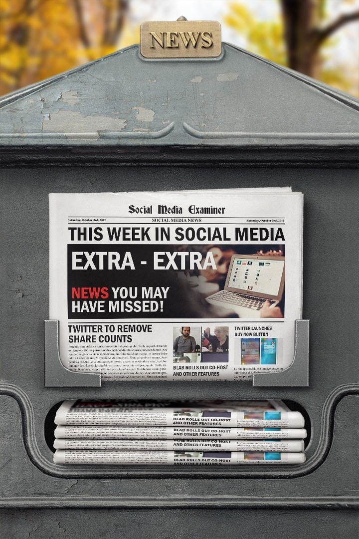Social media examiner cotygodniowe wiadomości 3 października 2015
