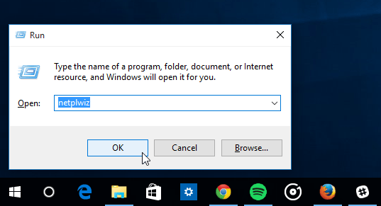 Uruchom okno dialogowe systemu Windows 10