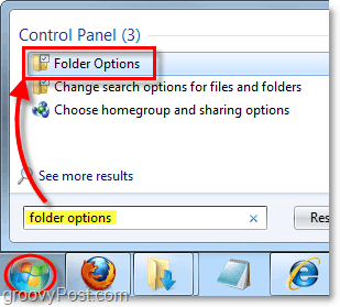 dostosuj opcje folderów w systemie Windows 7