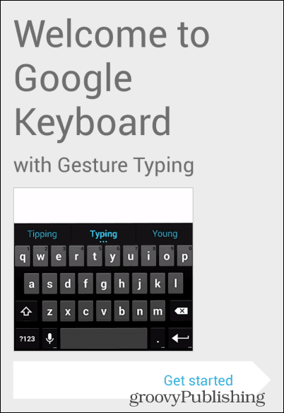 Rozpocznij korzystanie z klawiatury Android KitKat