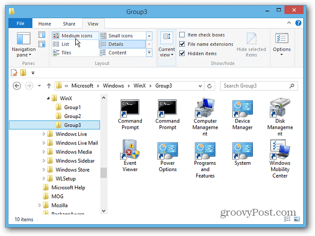 Jak edytować menu użytkownika zaawansowanego systemu Windows 8