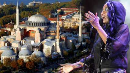 Wsparcie amerykańskiej piosenkarki Delli Miles przy otwarciu świątyni Hagia Sophia do kultu