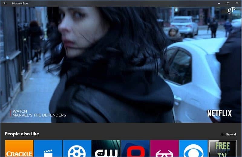 Windows 10 Microsoft Store Video Autoplay Aplikacja Netflix