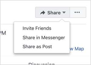 Promuj swoje wydarzenie na Facebooku, zapraszając znajomych i udostępniając je za pośrednictwem Messengera oraz jako post.