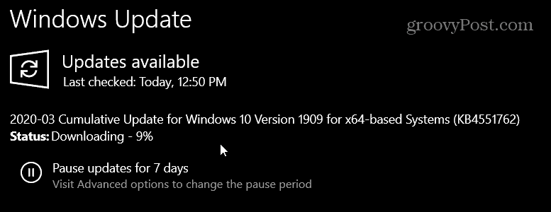 KB4451762 dla Windows 10 1903 i 1909