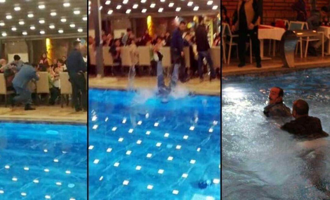 Nie ma już nic dla ofiar trzęsienia ziemi w noc morale! Mustafa Keser wpadł do basenu