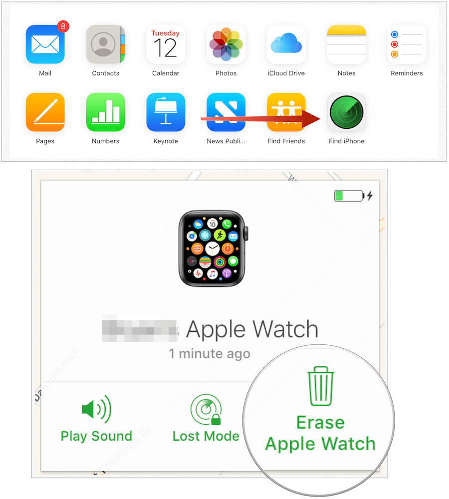 usuń Apple Watch