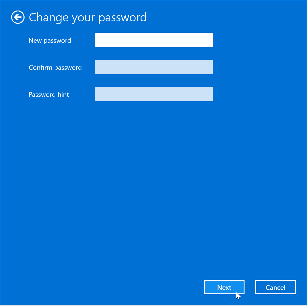 Usuń swoje hasło w systemie Windows 11