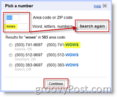 Wyszukiwanie głosowe Google Zmień numer