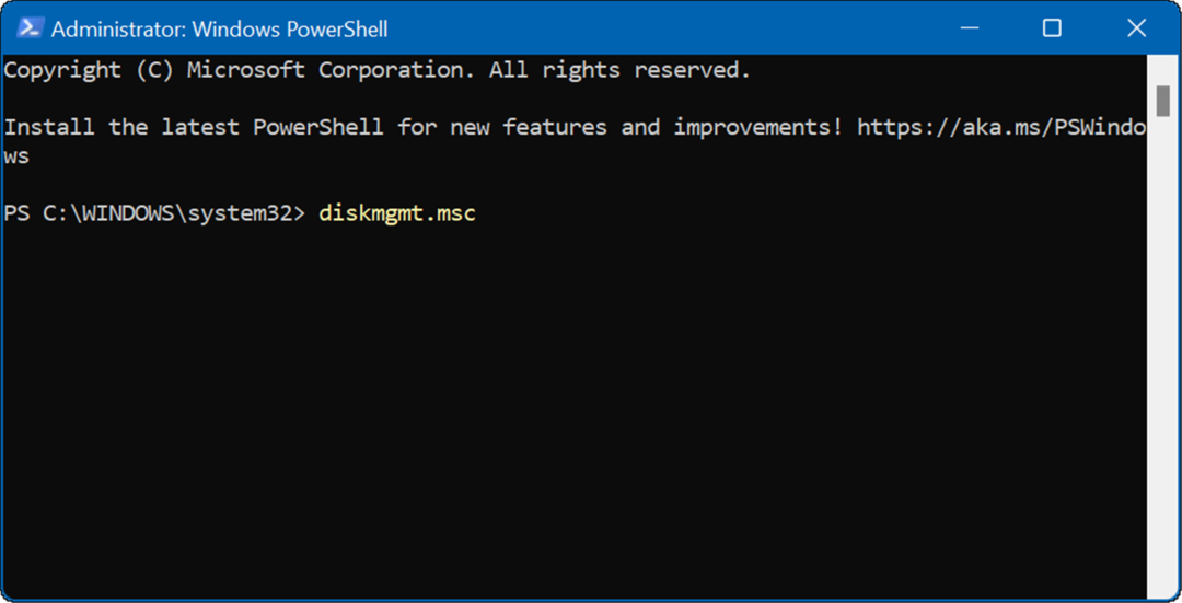 diskmgmt_msc otwarte zarządzanie dyskami w systemie Windows 11