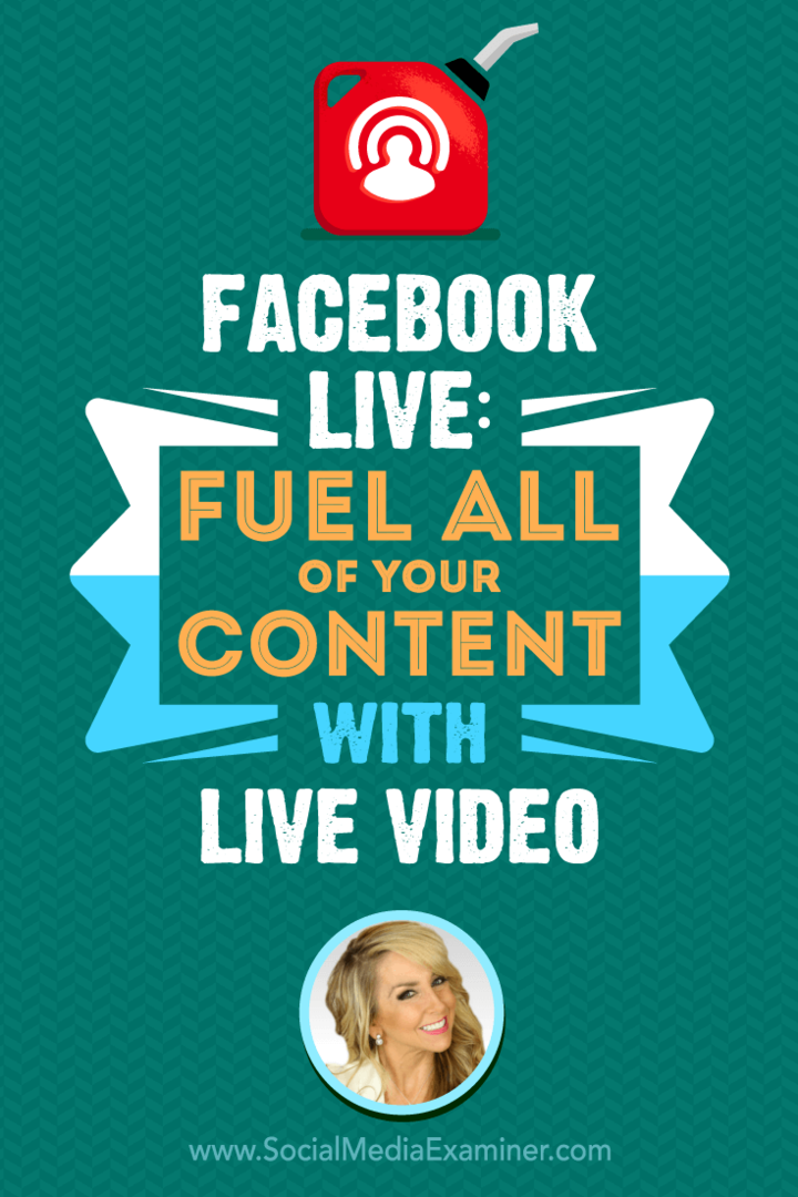 Facebook Live: zasilaj wszystkie swoje treści dzięki wideo na żywo, które zawiera spostrzeżenia Chalene Johnson w podcastie marketingu w mediach społecznościowych.