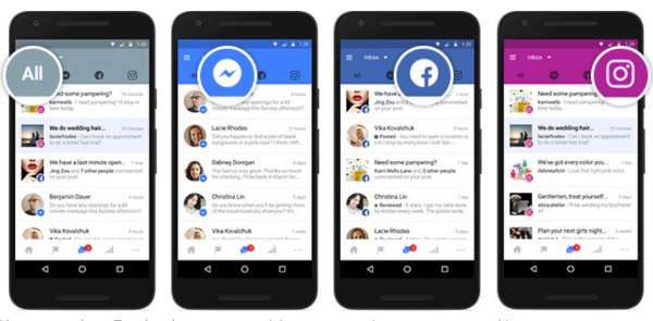 Facebook umożliwił firmom łączenie swoich kont na Facebooku, Messengerze i Instagramie w jednej skrzynce odbiorczej, dzięki czemu mogą zarządzać komunikacją w jednym miejscu.