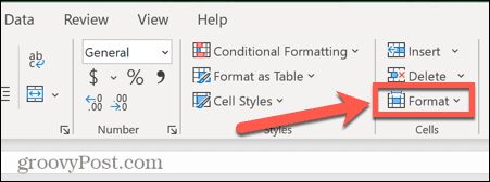 ikona formatu Excel