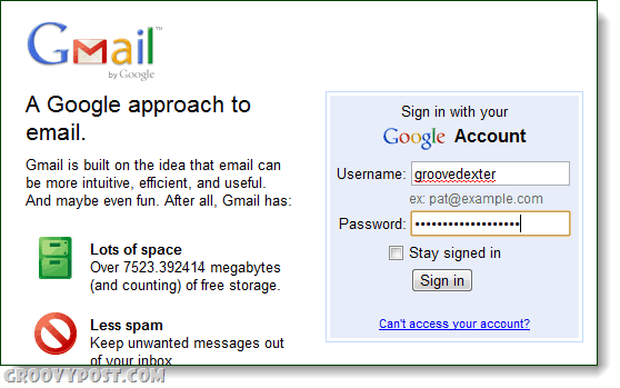 Gmail podejście do logowania przez e-mail