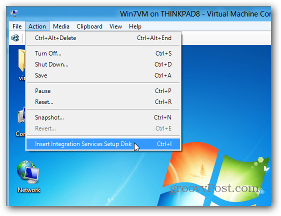 Zainstaluj usługi integracji na maszynach wirtualnych funkcji Hyper-V w systemie Windows 8