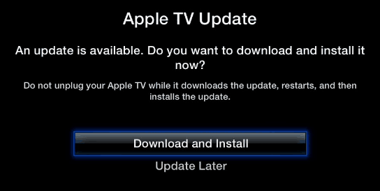 Zaktualizuj oprogramowanie Apple TV