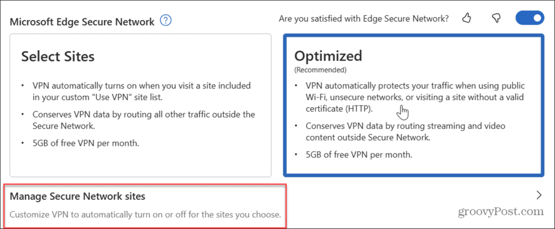 Użyj Microsoft Edge VPN