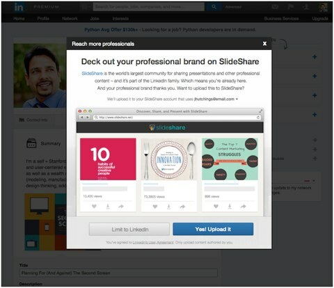 marka LinkedIn Professional na Slideshare