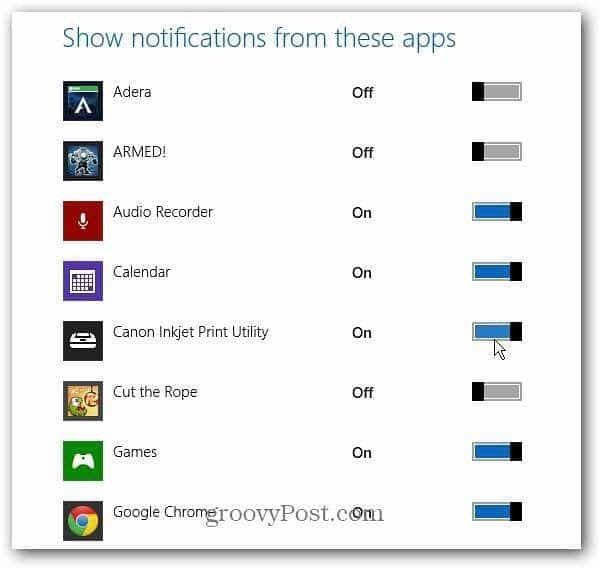 Określone aplikacje dla systemu Windows 8