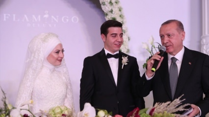 Prezydent Erdogan był świadkiem ślubu w Kayseri