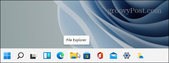 Ikona Eksploratora plików Windows 11 Pasek zadań