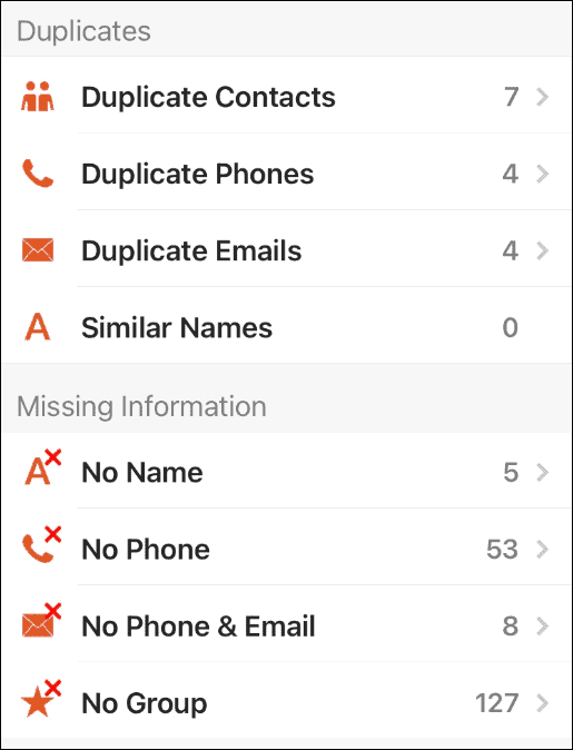 Kontakty Pro usuwają zduplikowane kontakty na iPhonie