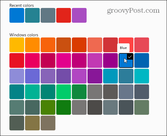 Kolor akcentu Windows Windows 11