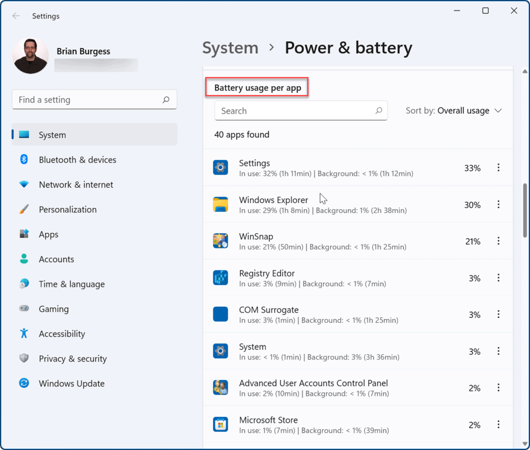 sprawdź pozostały czas pracy baterii w systemie Windows 11