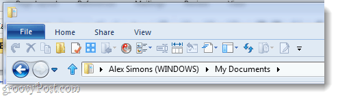 kompaktowy pasek narzędzi systemu Windows 8