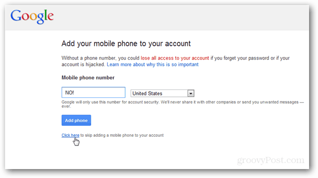 Google, przestań pytać o mój numer telefonu [Unplugged]