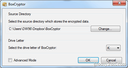 chroń foldery Dropbox