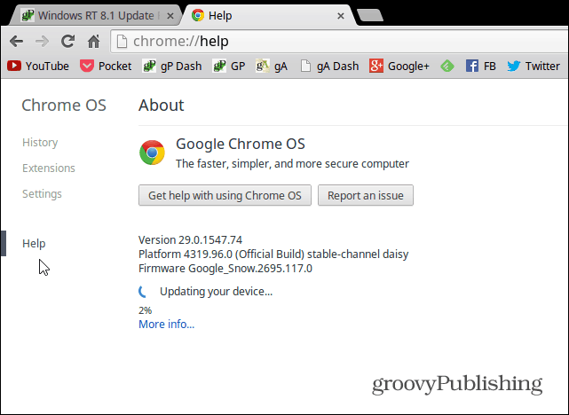Jak ręcznie zaktualizować Chromebooka Google